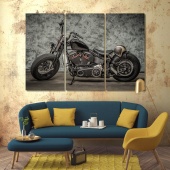 Motorcycle large wall art decor