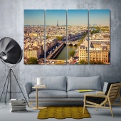 Paris wall decor and home accents, France framed canvas wall art