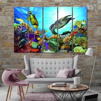 Underwater world modern contemporary wall decor