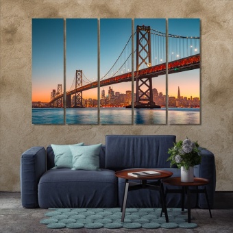 Oakland Bay Bridge canvas prints art