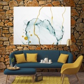 Marble abstract wall decorations for bedroom, wall art abstract