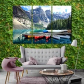 Banff National Park art prints on canvas,  Canada nature wall decor