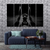 Kettlebell modern wall decorations, black and white wall art