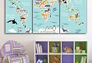 World map nursery