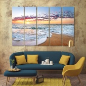 Colorful ocean wall art frame