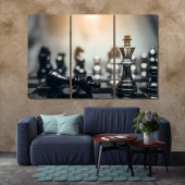 Board game of chess modern wall decor