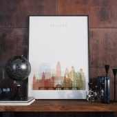 Dresden art print, Germany wall art for the kitchen