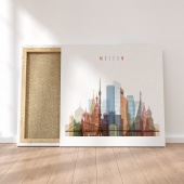 Moscow canvas artwork, ‎Russia home goods wall decor