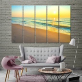 Sea coast wall decorations for bedroom, beach art prints on canvas