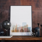 Utica wall decor poster, New York cool wall paintings