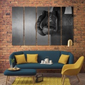 boxing gloves wall decor
