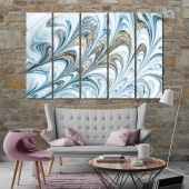 Ripples of agate abstract art wall picture
