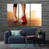 Crossfit artwork for home, run home office wall decor