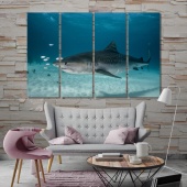 Tiger shark underwater wall decorations