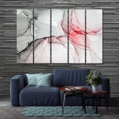 Marble red abstract wall art ideas for living room