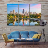 Chicago large wall artwork, Illinois modern art for home