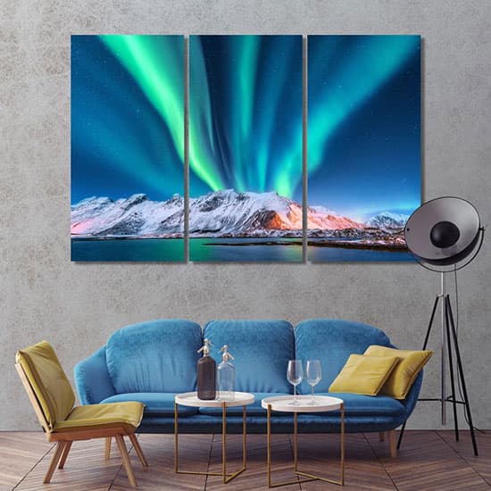 Aurora borealis art
