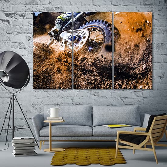 Motorcycle racing artworks decor
