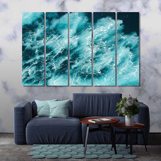 Ocean wave artistic