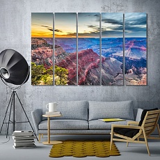 Grand Canyon National Park living room canvas art, Arizona decor art