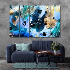 Trendy abstract painting wall decor