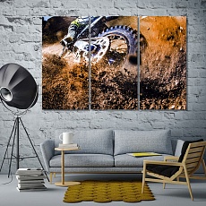 Motocross office pictures for walls, motorcycle racing artworks decor