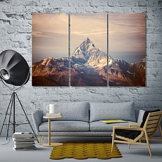 Himalaya mountains modern wall art for living room
