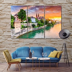 Basel living room wall decor ideas, Switzerland art pictures
