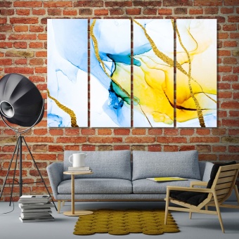 Marble abstract wall art home decor, watercolor abstract modern art