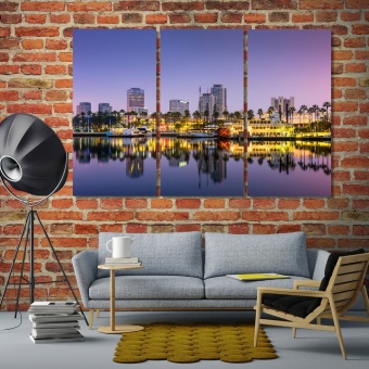 Long Beach living room wall pictures, California cool wall decor