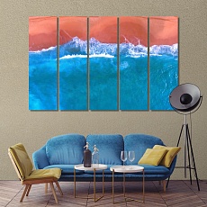 Sea breeze wall decorations for bedroom, beach canvas prints art
