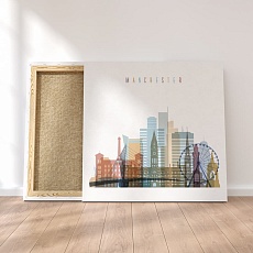 Manchester canvas artwork, United Kingdom wall art paintings
