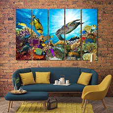 Underwater Life Ocean wall decorations for bedroom