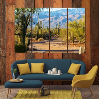 Saguaro National Park print canvas art, United States parks wall arts