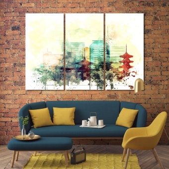 Kyoto canvas wall decor