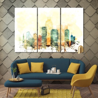 Indianapolis art for bedroom wall