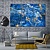 Blue abstract wall art for dining room, abstract canvas art prints