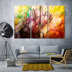 Abstract colorful motion blur wall pictures