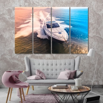 Boat art for the home, boat trip canvas prints art