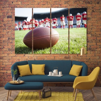 American Football bedroom wall pictures, ball modern wall art