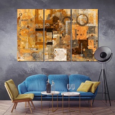 Abstract grunge and rough contemporary wall art decor