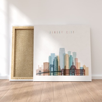 Jersey City canvas wall pictures, New Jersey art room decor