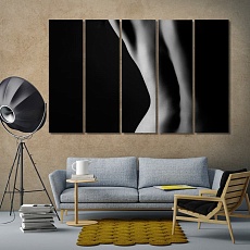 ‎woman black and white modern abstract art
