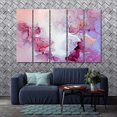 Watercolor marble abstract dining room wall decorations