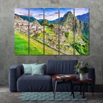 Machu Picchu wall decor prints, Peru large framed wall art