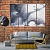 Grey abstract living room wall decor pictures