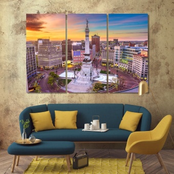 Indianapolis framed wall pictures, Indiana house wall decor