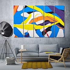 Abstract acrylic modern painting