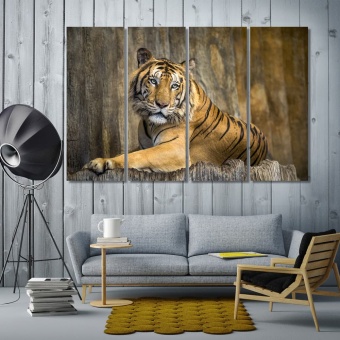 Portrait of a bengal tiger wall art