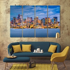 Seattle living room canvas art, Washington home goods wall art